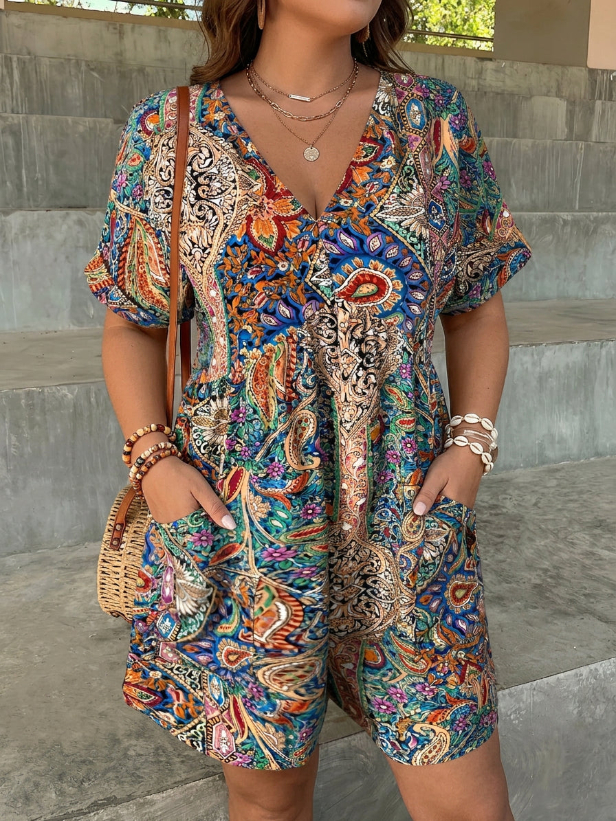 Odette | Tropical Bohemian Jumpsuit