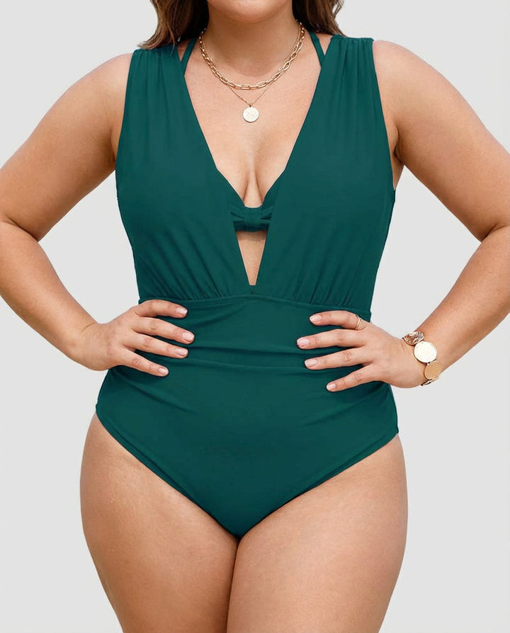 Isadora | Shaping Swimsuit V with Tummy Control Effect
