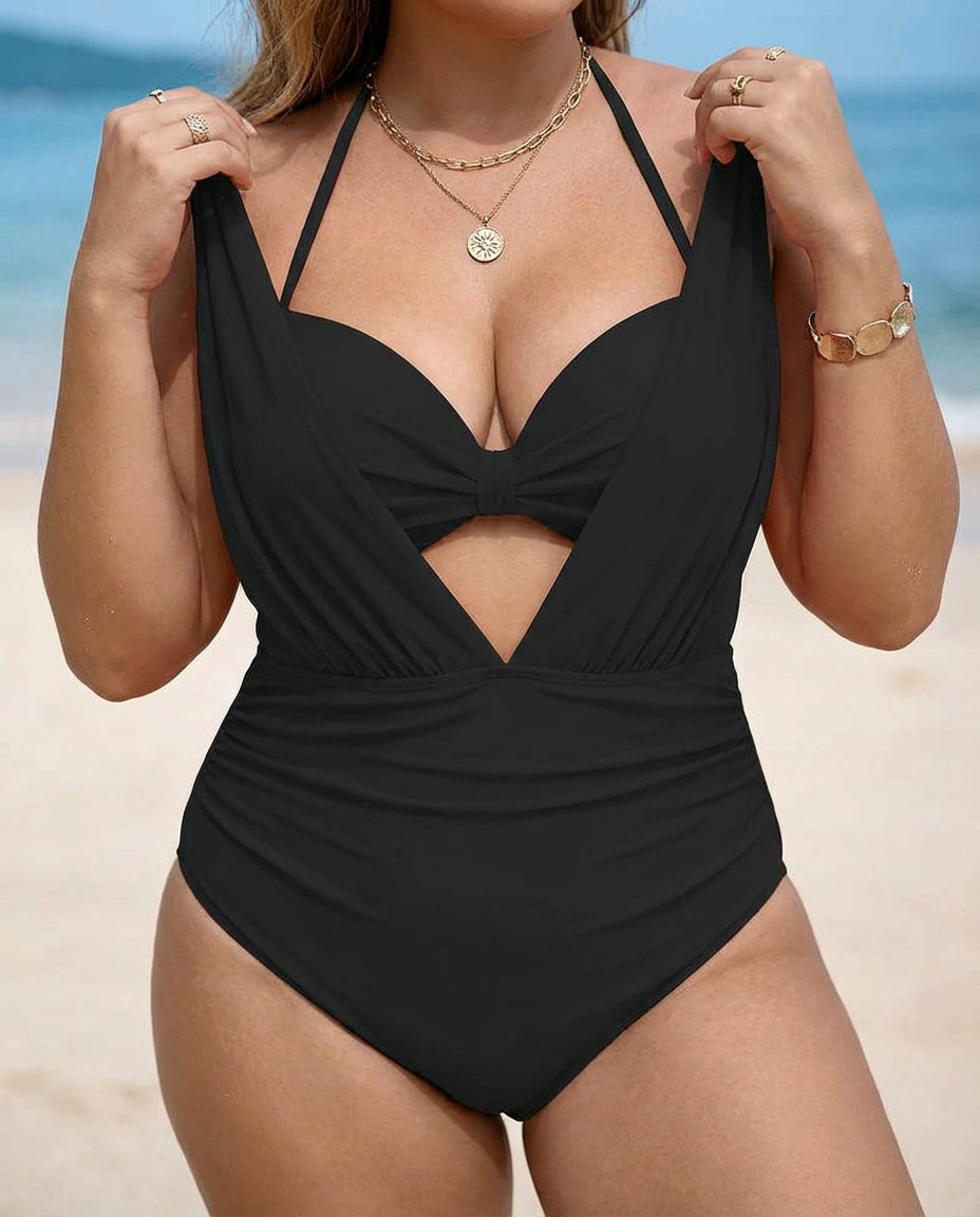 Isadora | Shaping Swimsuit V with Tummy Control Effect