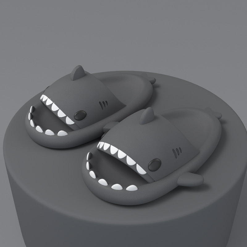 Cartoon Shark Slippers, Soft EVA with Thick Sole