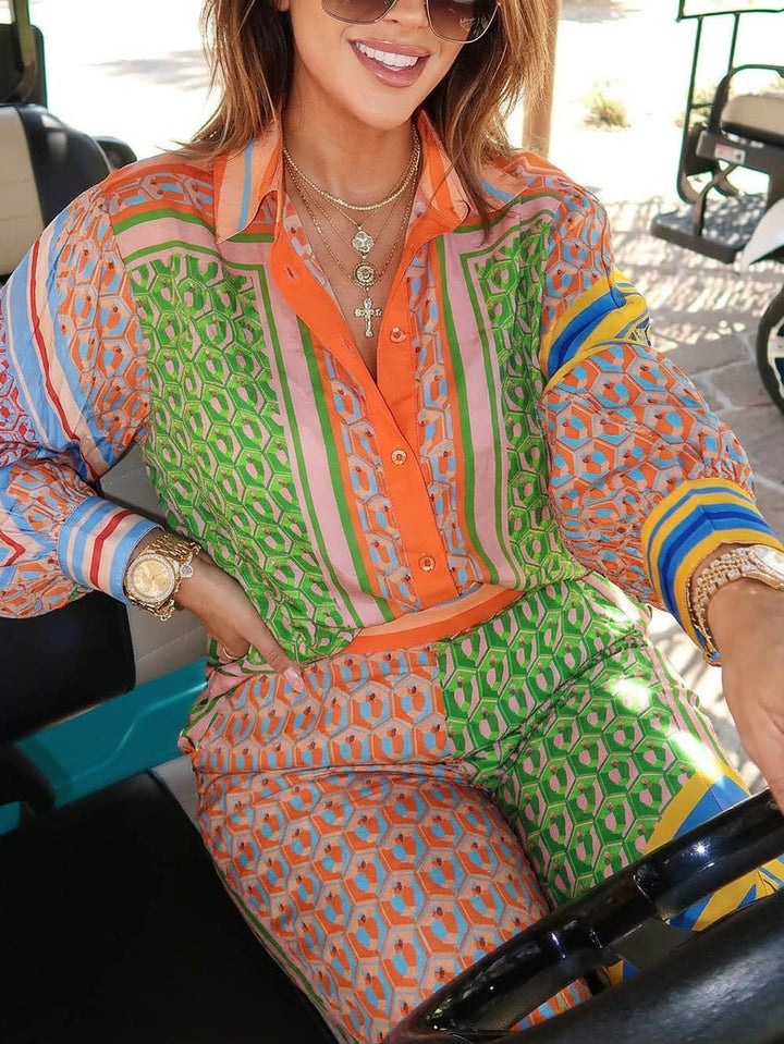 Petra | Tropical Look Colorful Unique Shirt