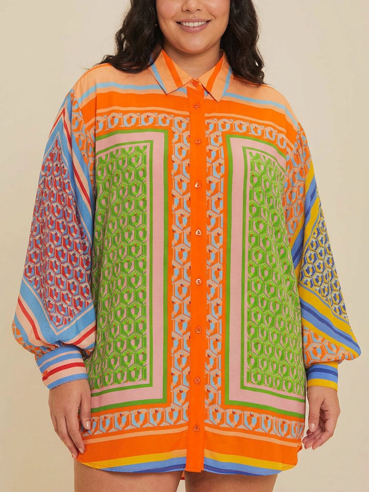 Petra | Tropical Look Colorful Unique Shirt