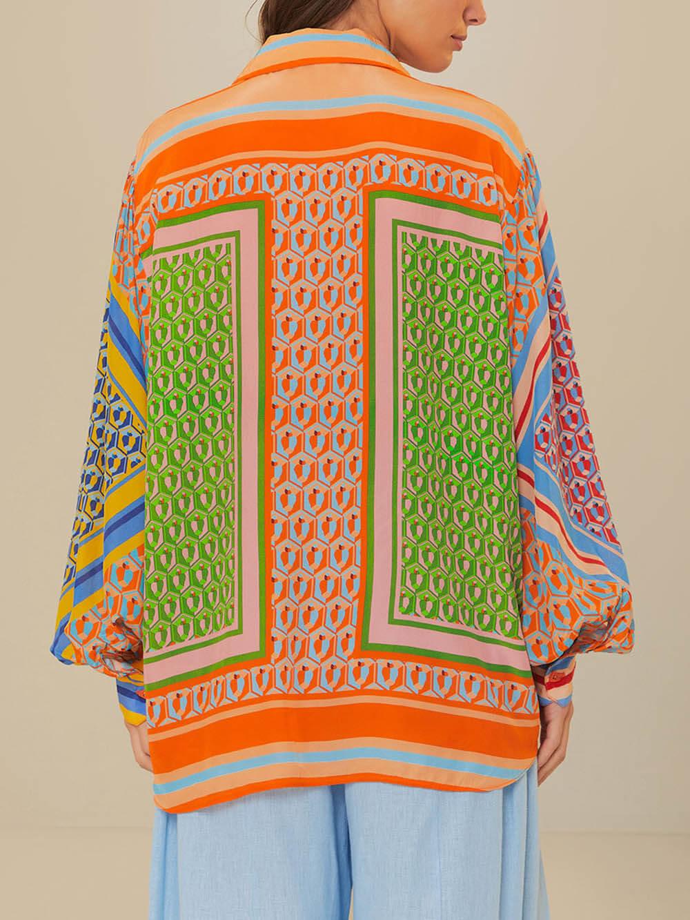 Petra | Tropical Look Colorful Unique Shirt