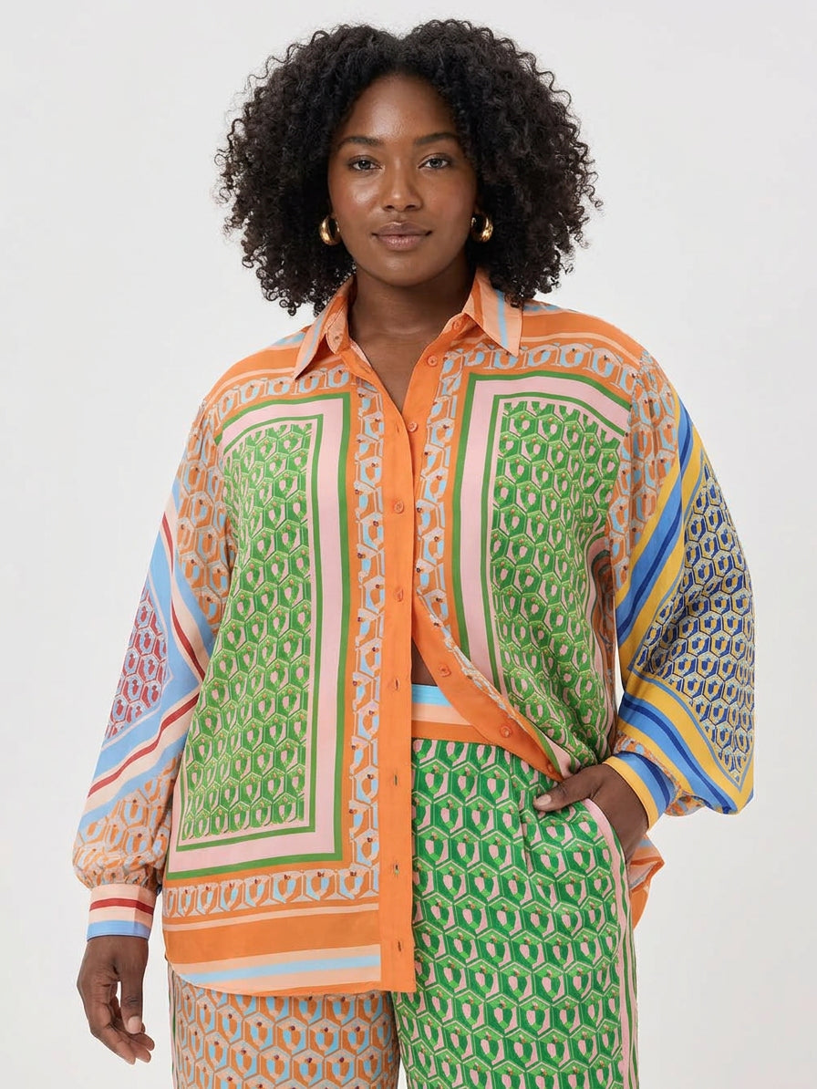 Petra | Tropical Look Colorful Unique Shirt