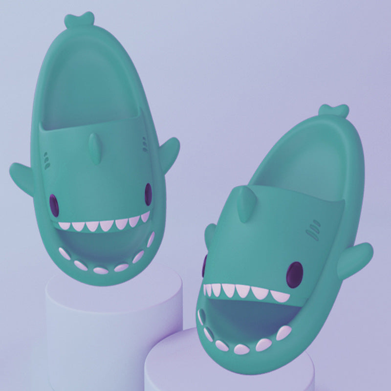 Cartoon Shark Slippers, Soft EVA with Thick Sole