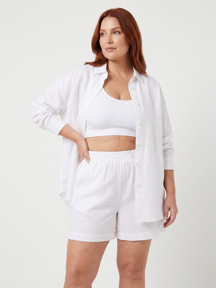 Clover | Cropped Camisole And Wide Leg Pants Set