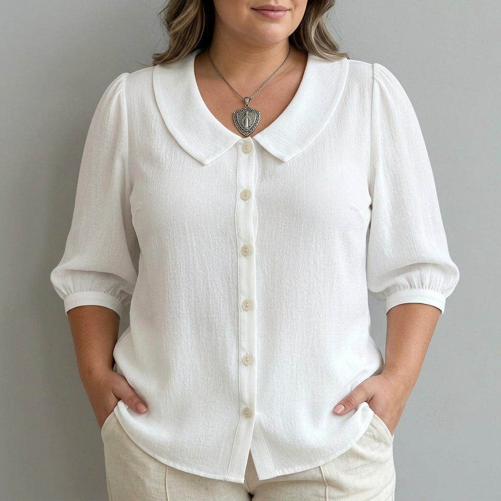 Sylvie | Casual Solid Color Shirt