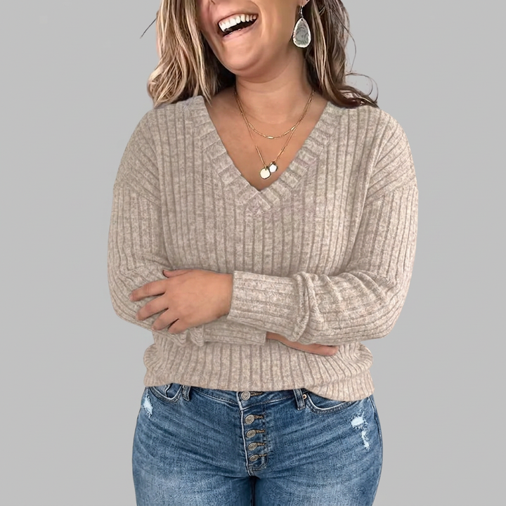 Opaline | V-Neck Long Sleeve Top