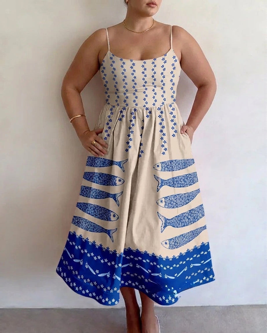 Lark | Blue Harbor Midi Dress