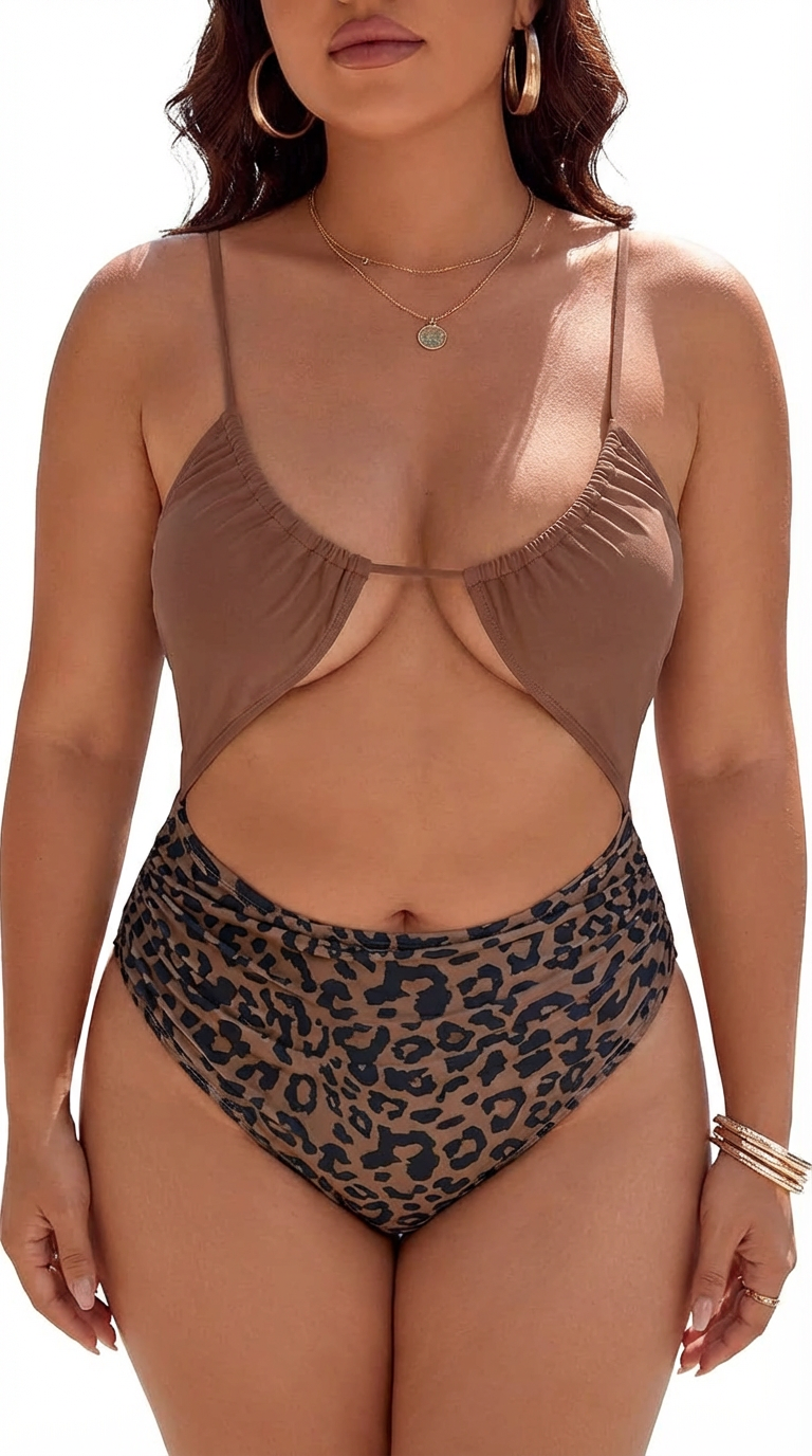 Nia | One-Piece Monokini with Cut-Outs and Tummy Control