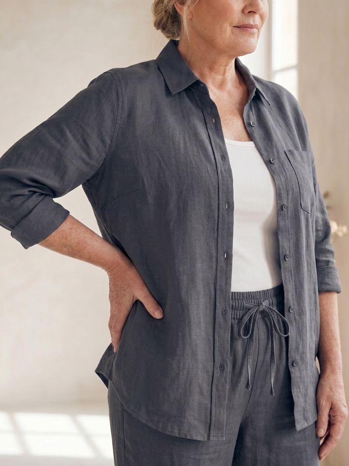 Paloma | Long Sleeve Shirt Tapered Pants Set
