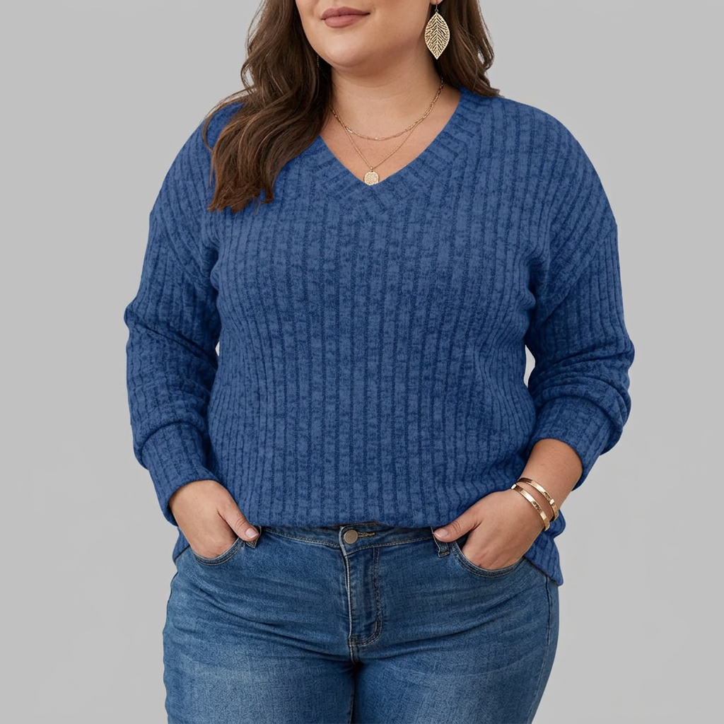 Opaline | V-Neck Long Sleeve Top