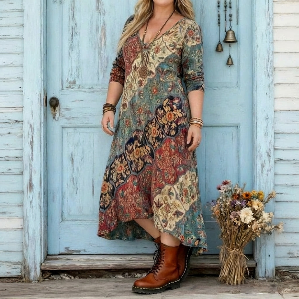 Isabeau | Vintage-Inspired Long Sleeve Casual Dress