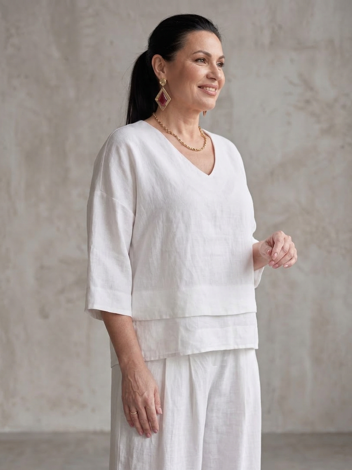 Lael | Layered Top Wide Leg Set