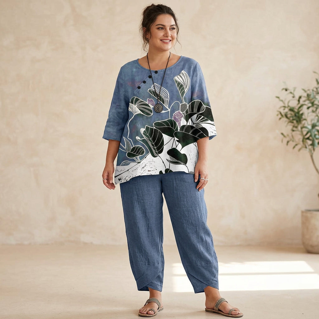 Edith Printed Set: Effortless Everyday Comfort