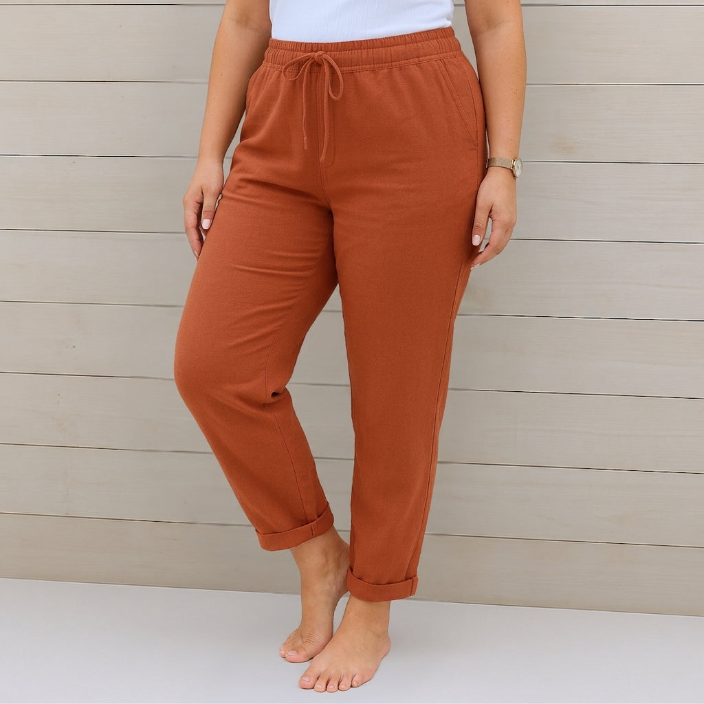 Nia | Premium Breathable Pants with Elastic Waist