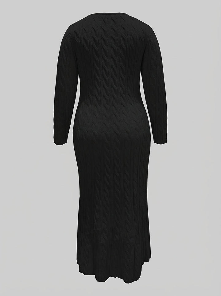 Mei | Cozy Cable-Knit Maxi Dress