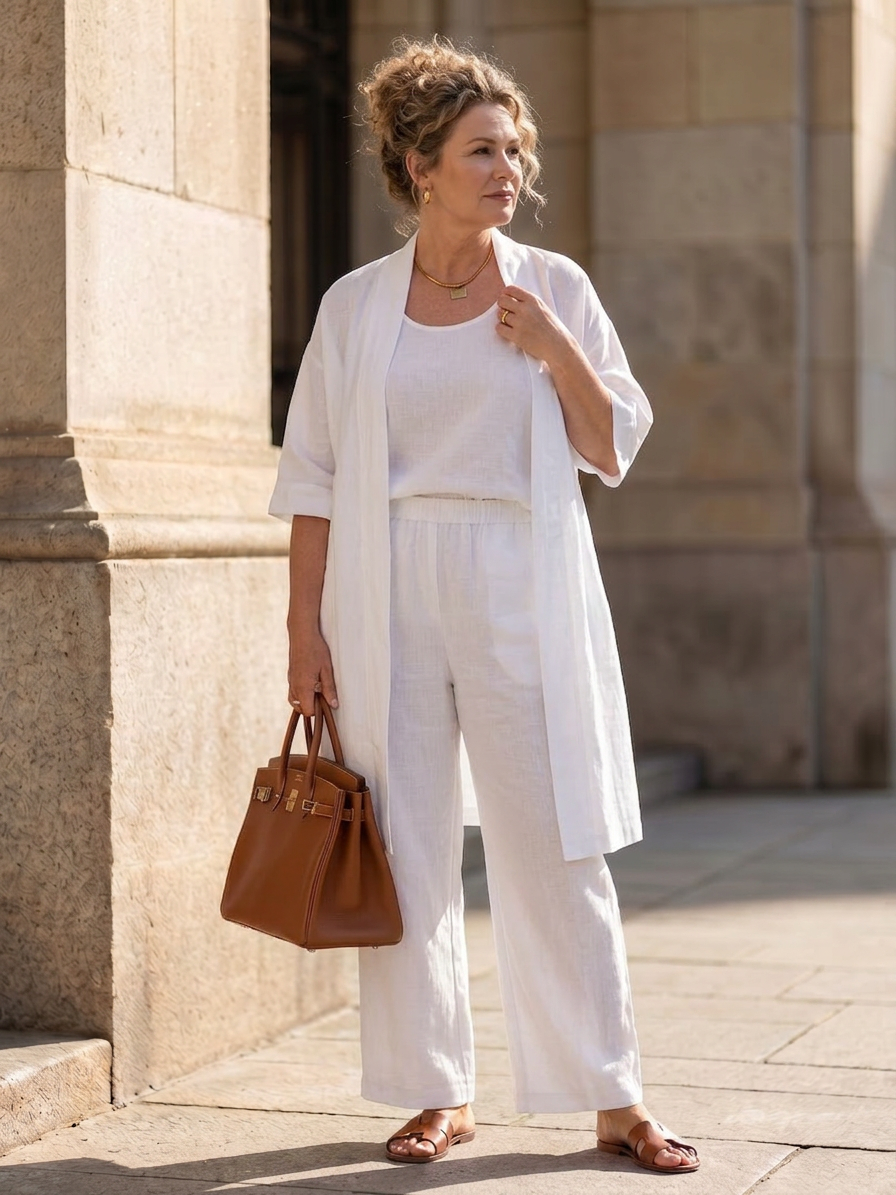 Evadne | Three Piece Relaxed Top Pant Set