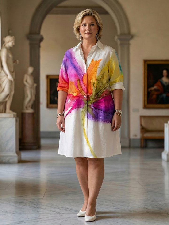 Yara | Painted Garden Dress