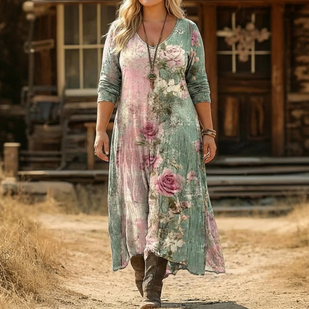 Delia | Vintage-Inspired Long Sleeve Casual Dress