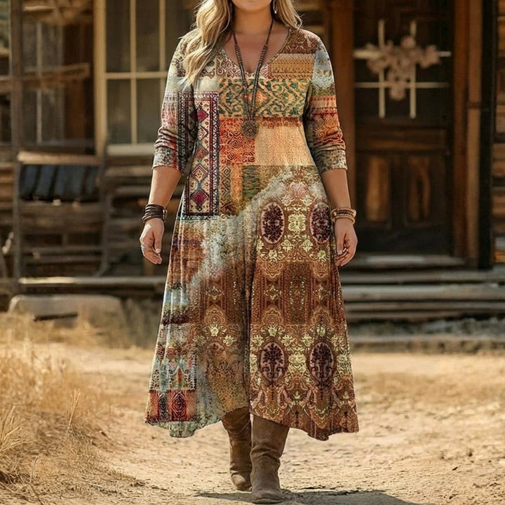 Greer | Vintage-Inspired Long Sleeve Casual Dress