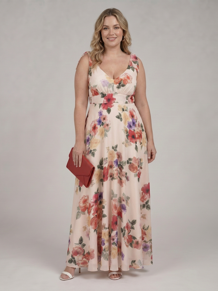 Ember | Sleeveless Flowing Skirt Maxi Dress
