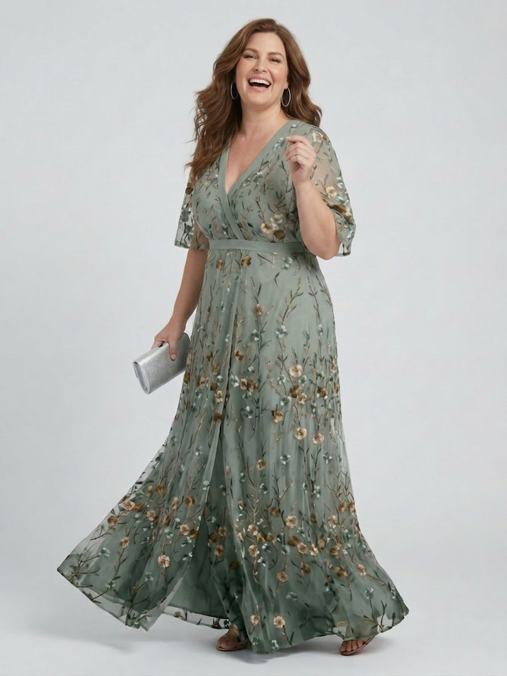 Ottilie | Halter Bloom Flow Maxi Dress