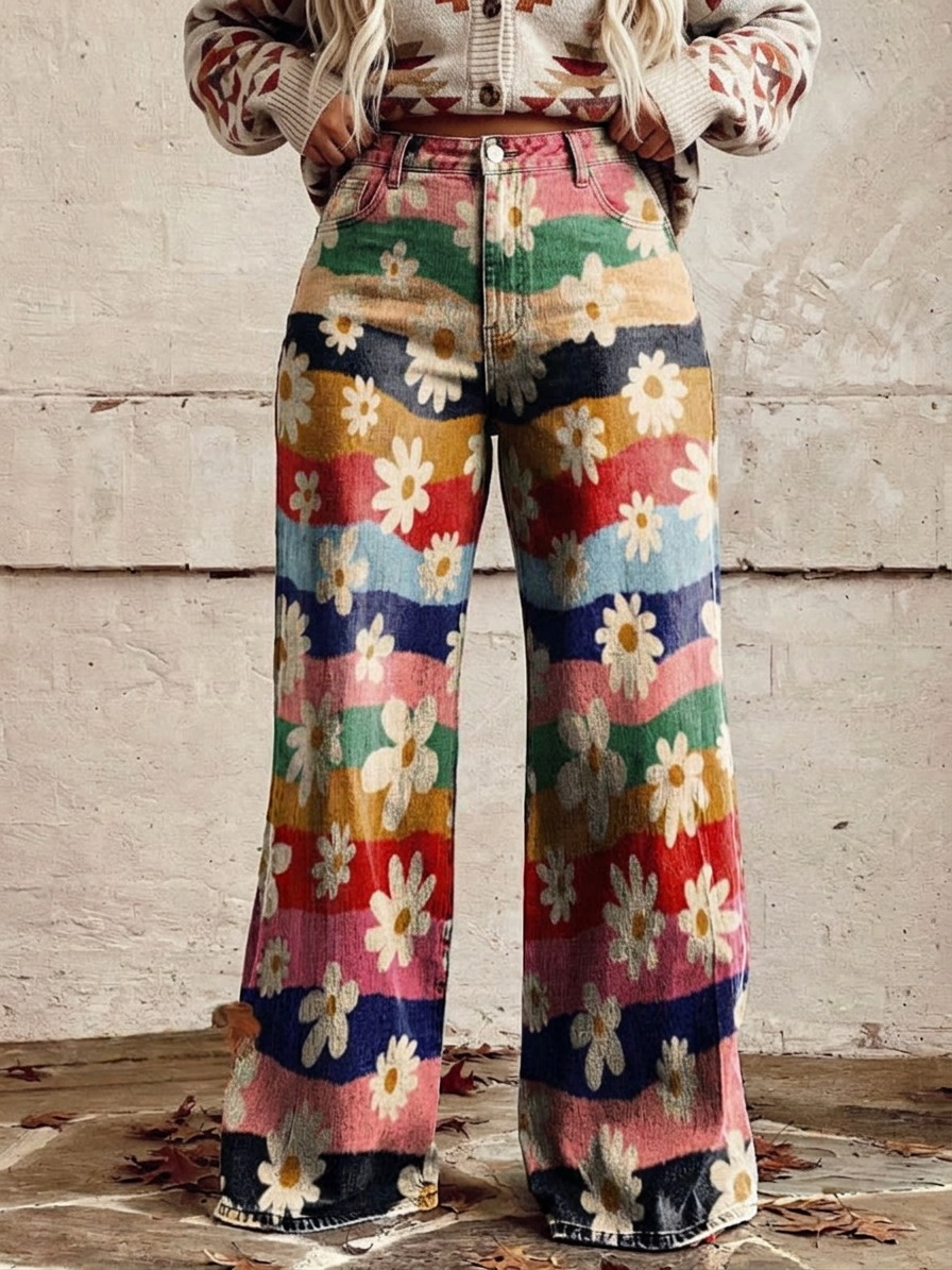 Maeve - Elegant Floral Pants