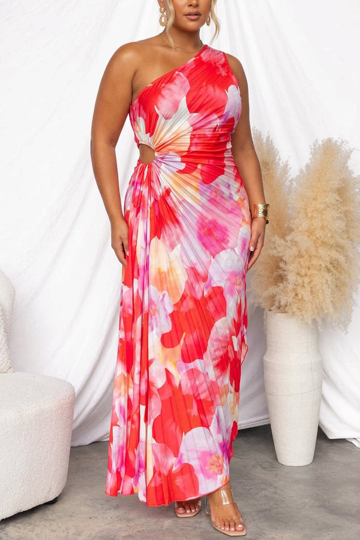 Eilwen | Vibrant Tropical Evening Dress