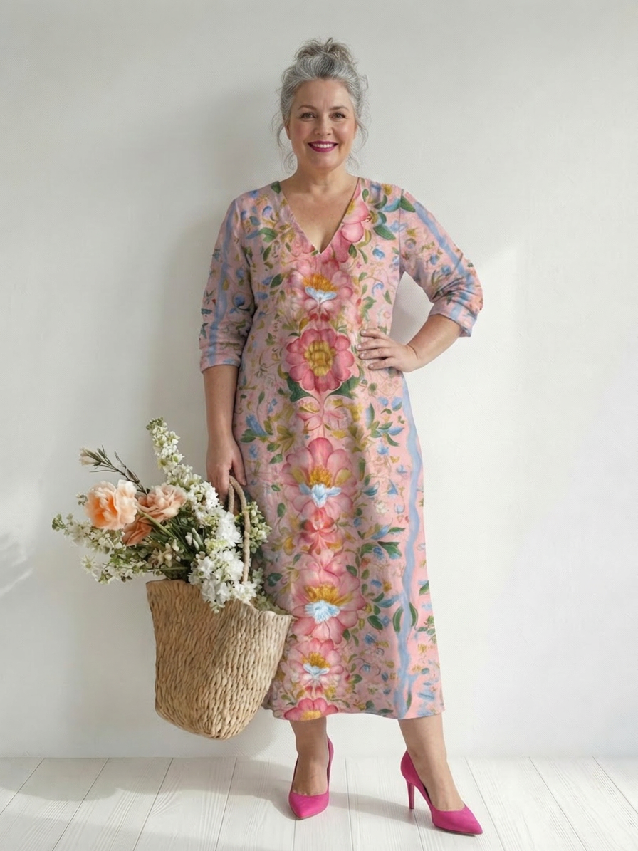 Lark | Light Form Floral Midi Dress