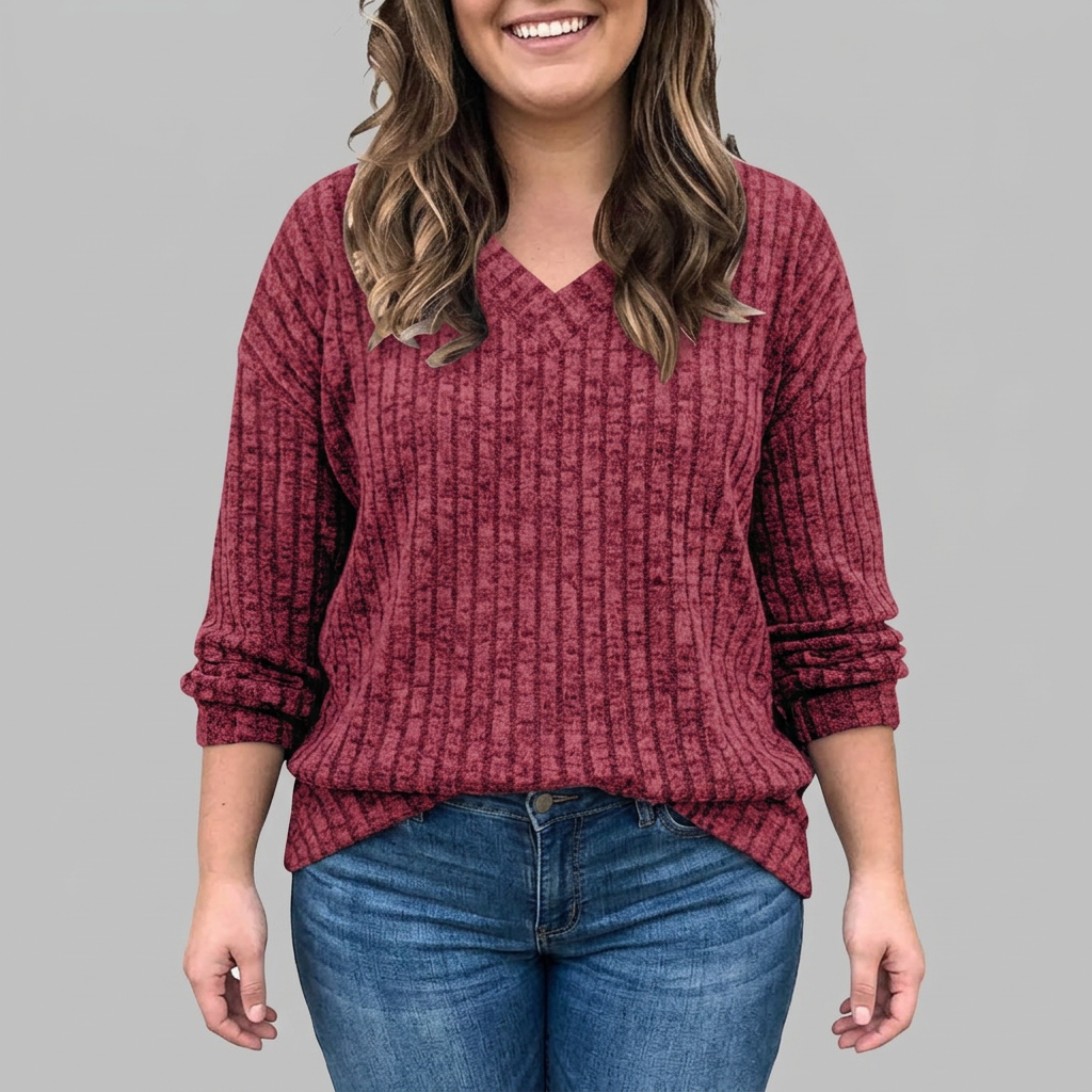 Opaline | V-Neck Long Sleeve Top
