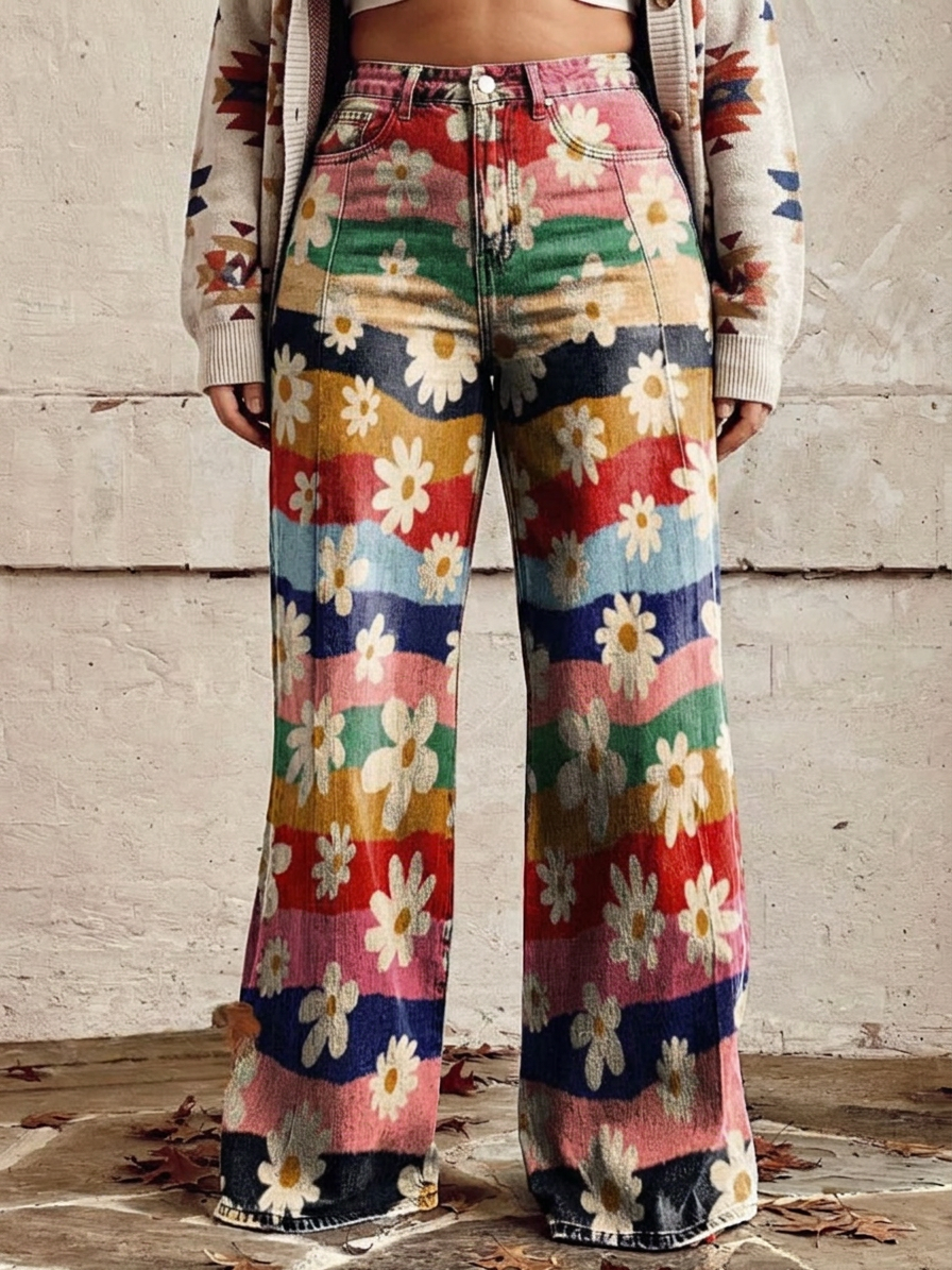 Maeve - Elegant Floral Pants