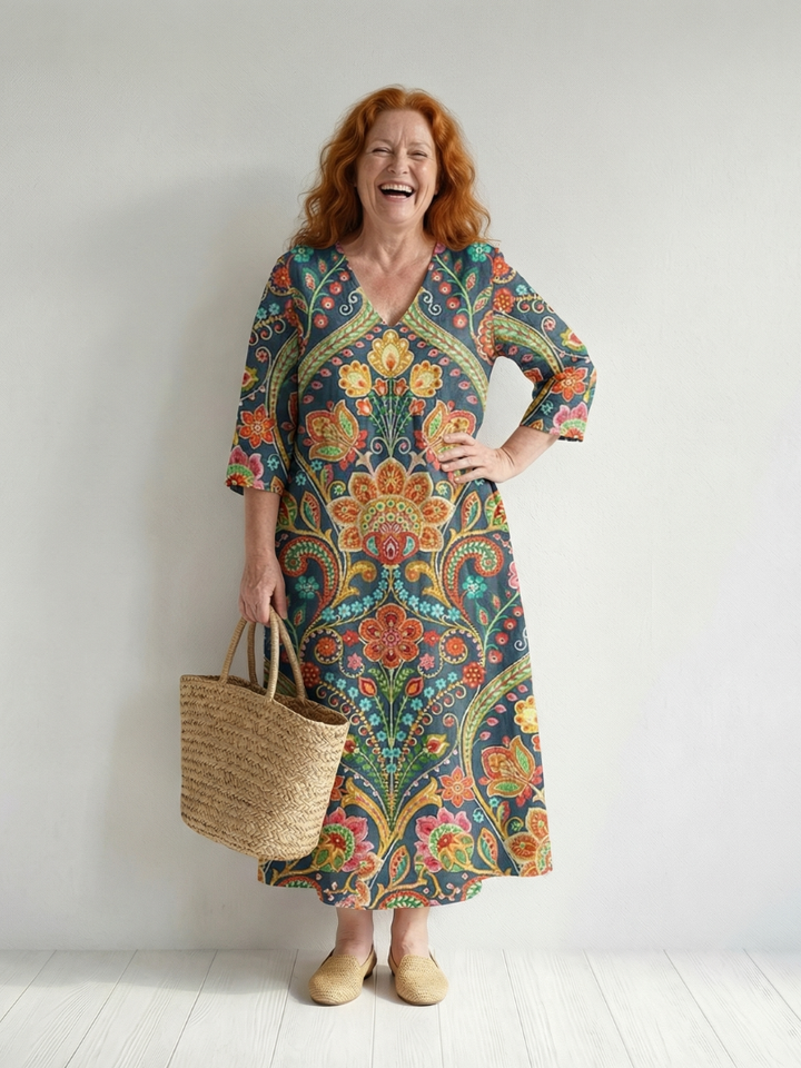 Vael | Easy Shape Garden Midi Dress