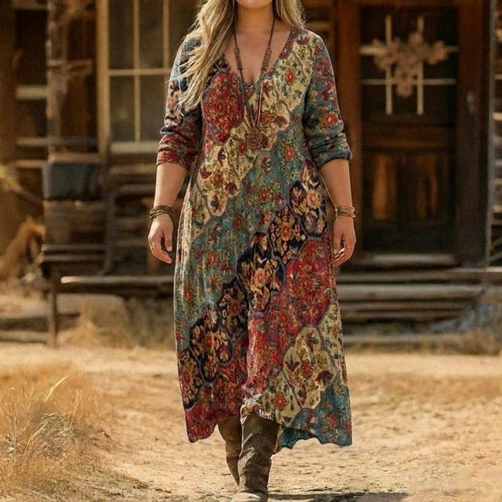 Isabeau | Vintage-Inspired Long Sleeve Casual Dress
