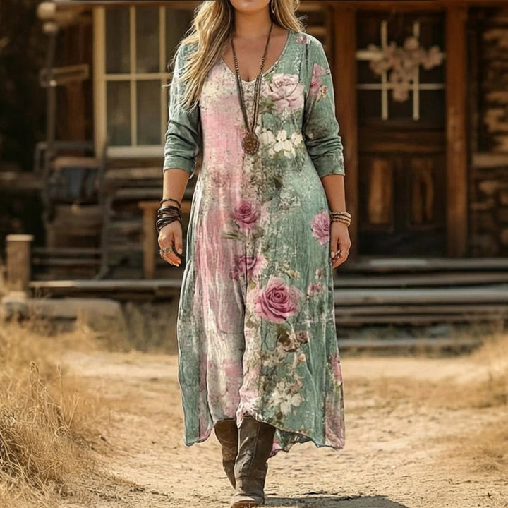 Delia | Vintage-Inspired Long Sleeve Casual Dress