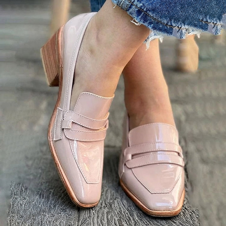 FLORENCE WIDE HEEL LOAFERS