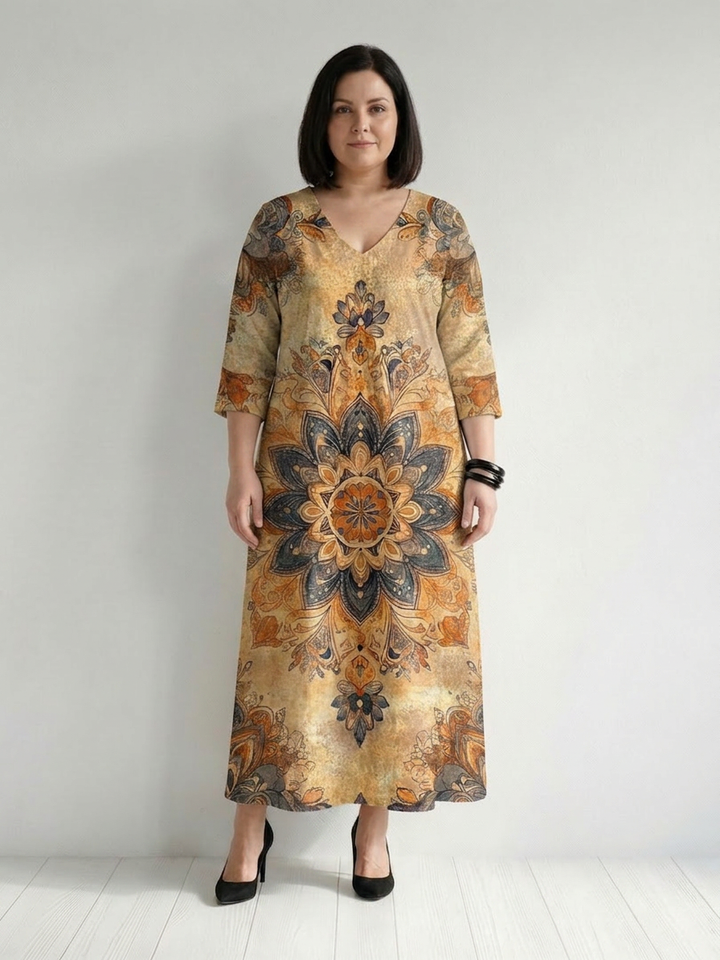 Salma | Gentle Floral Midi Dress