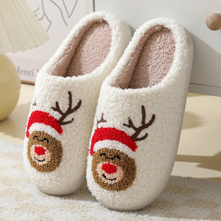 Christmas Slippers with Santa, Moose, Gingerbread and More