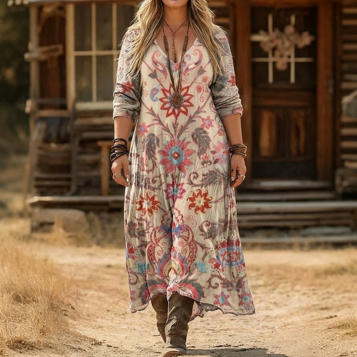 Fern | Vintage-Inspired Long Sleeve Casual Dress