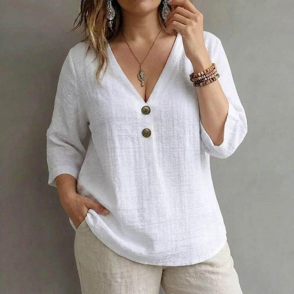 Harlow | Casual Solid Blouse