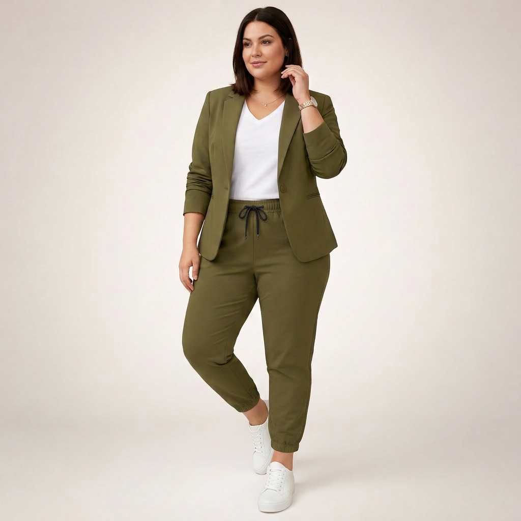 Rosanna | Loose Suit Set with a Sporty Accent