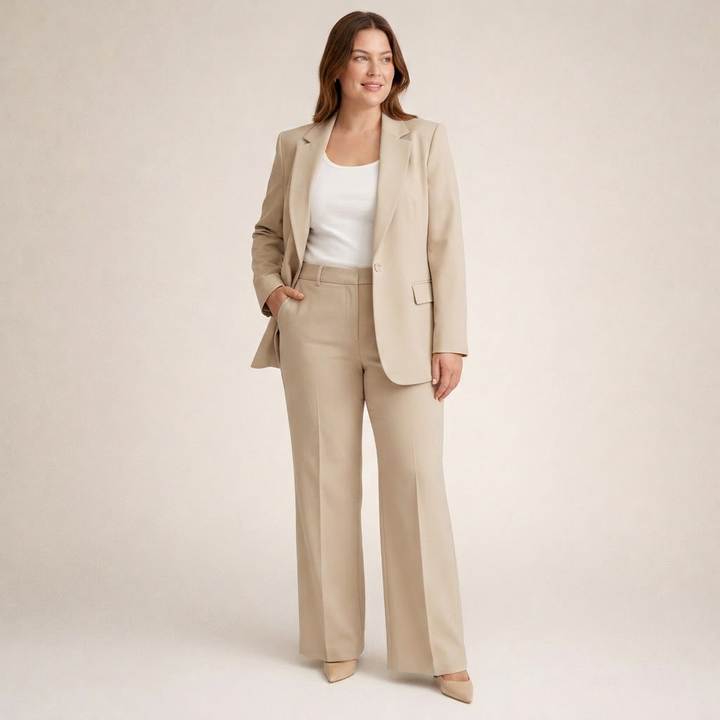 Priya | Elegant Suit Set with Flared Pants