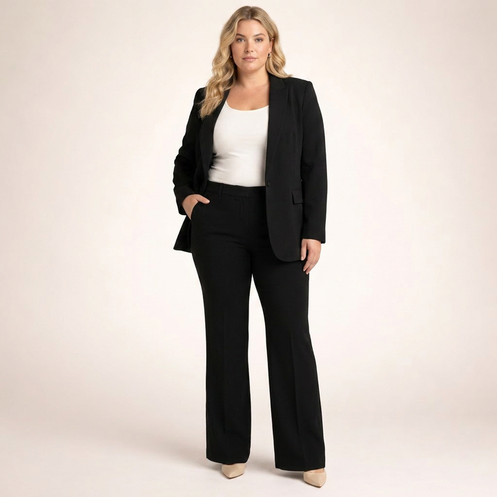 Priya | Elegant Suit Set with Flared Pants