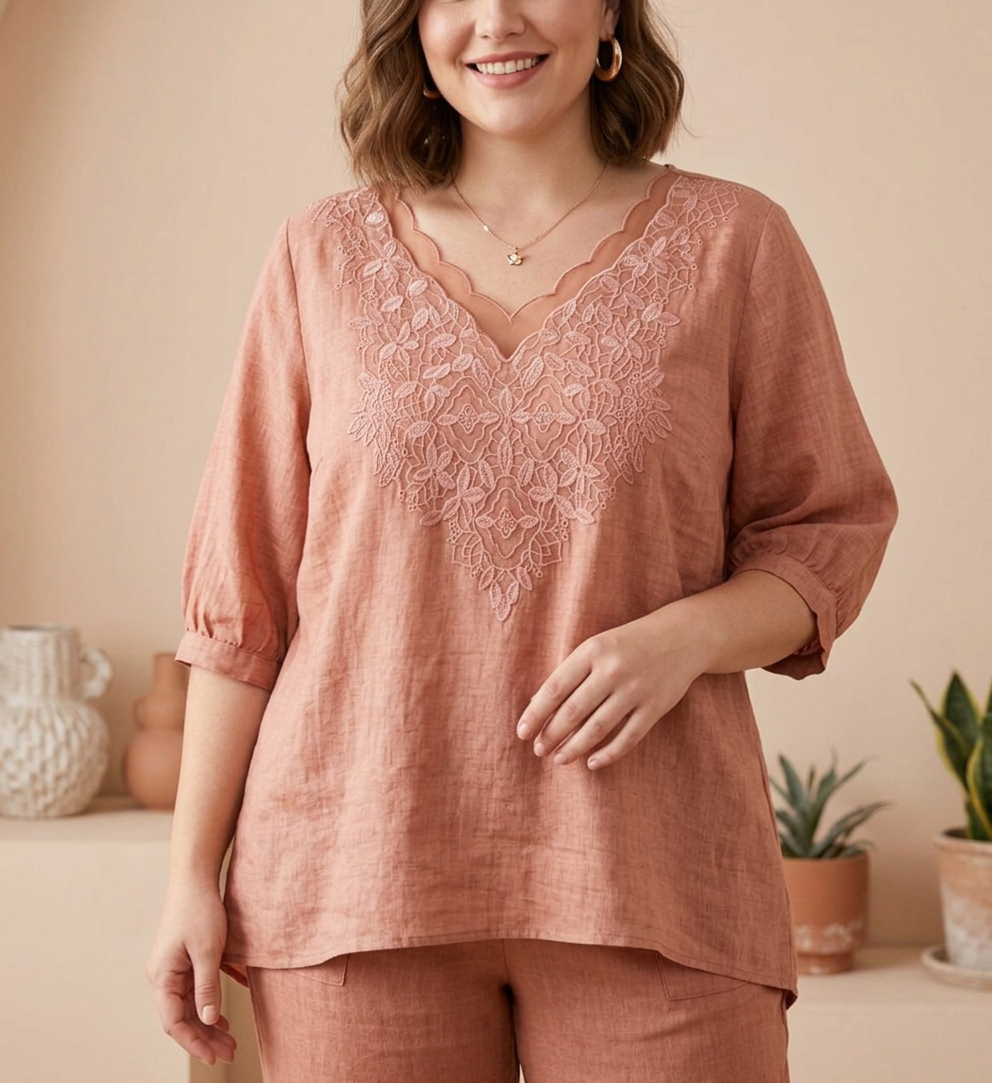 Ingrid - Embroidered Casual Wear Stylish Tunic