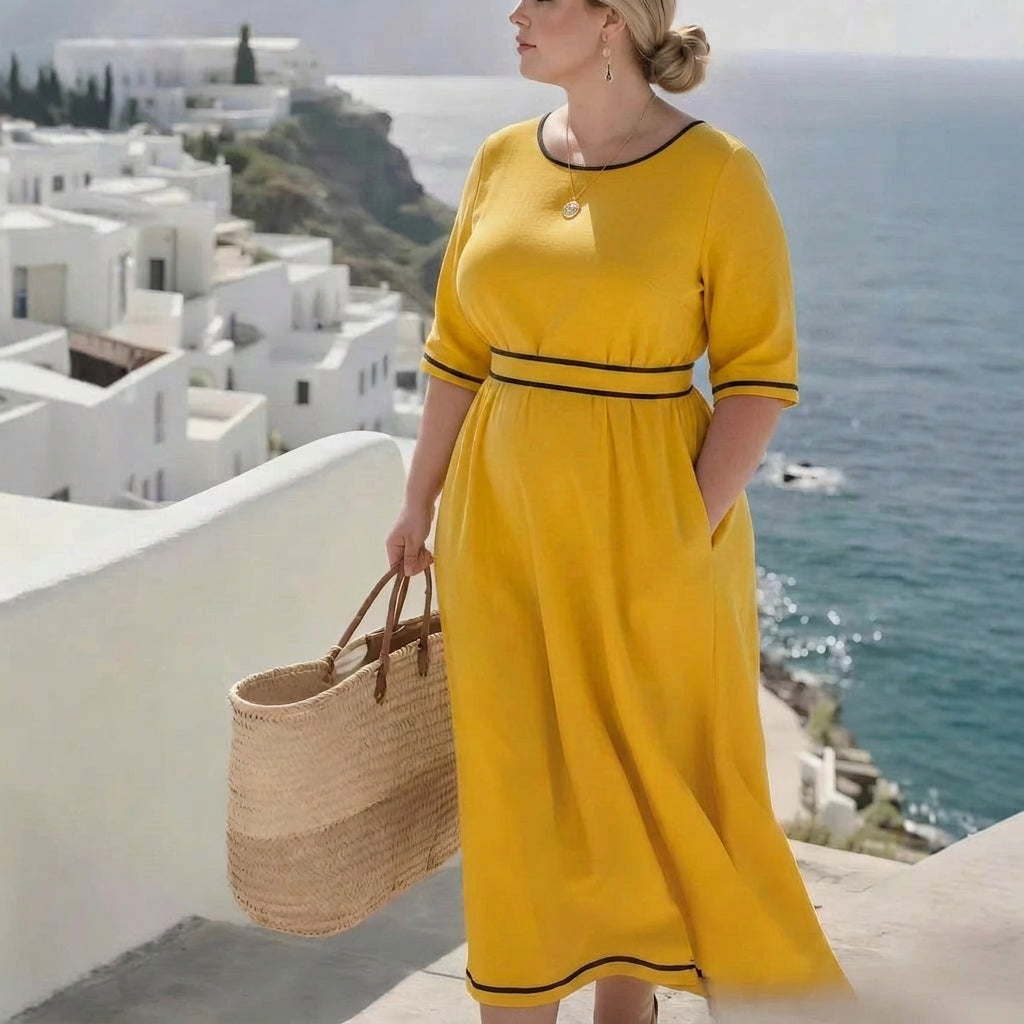 Leona Commuter Maxi Dress: Elegant Everyday Sophistication