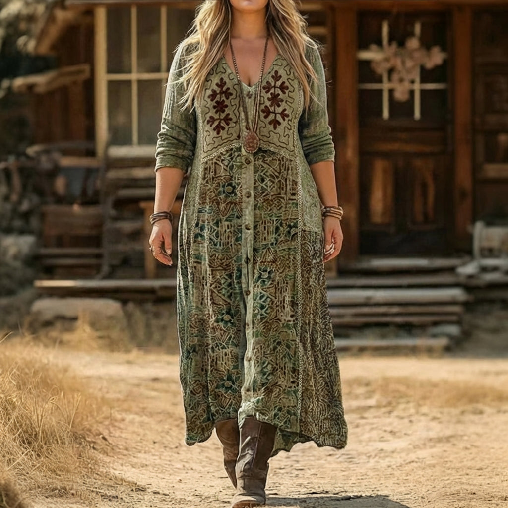 Orla | Vintage-Inspired Long Sleeve Casual Dress