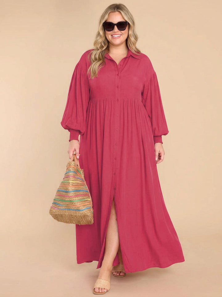 Alessia Buttoned Loose Dress: Effortless Everyday Elegance