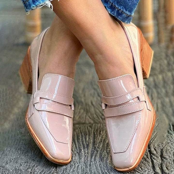 FLORENCE WIDE HEEL LOAFERS