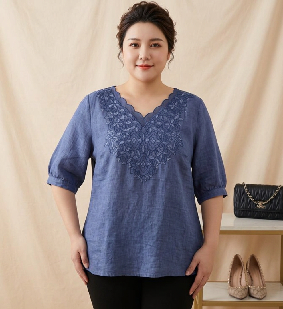Ingrid - Embroidered Casual Wear Stylish Tunic