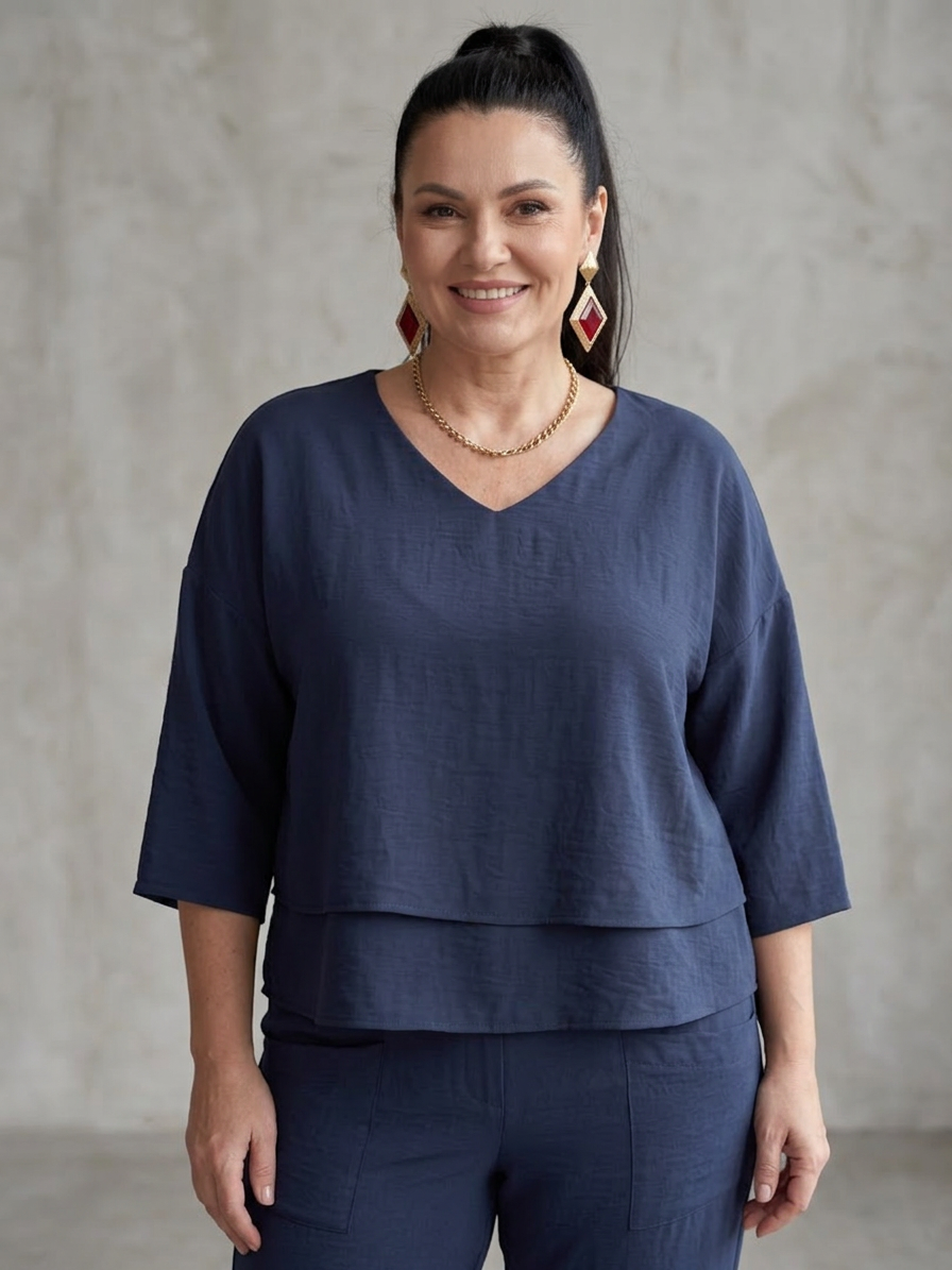 Lael | Layered Top Wide Leg Set